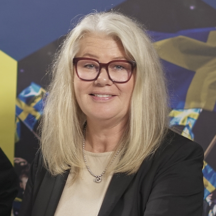 Helene Myslek som är med i WorldSkills Swedens styrelse