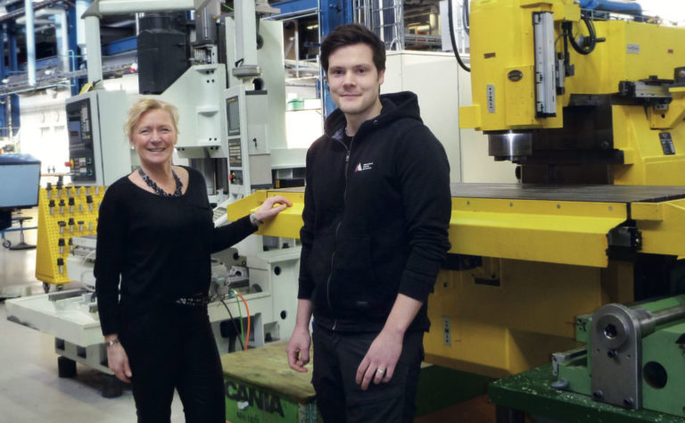 Rektor Susann Jungåker och Daniel Edenborg