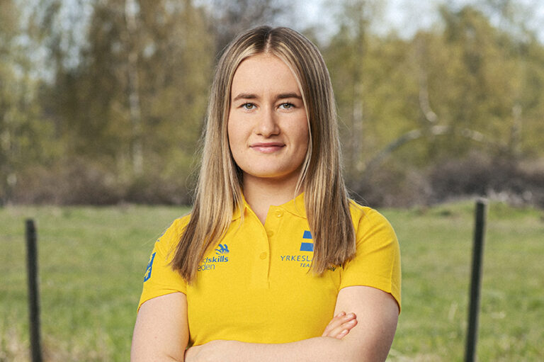 Yrkesutbildningsambassadör Frida Malm inför EuroSkills 2023