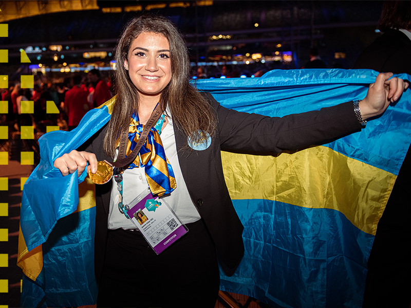 Winner of an medallion for excellence during the EuroSkills Competition