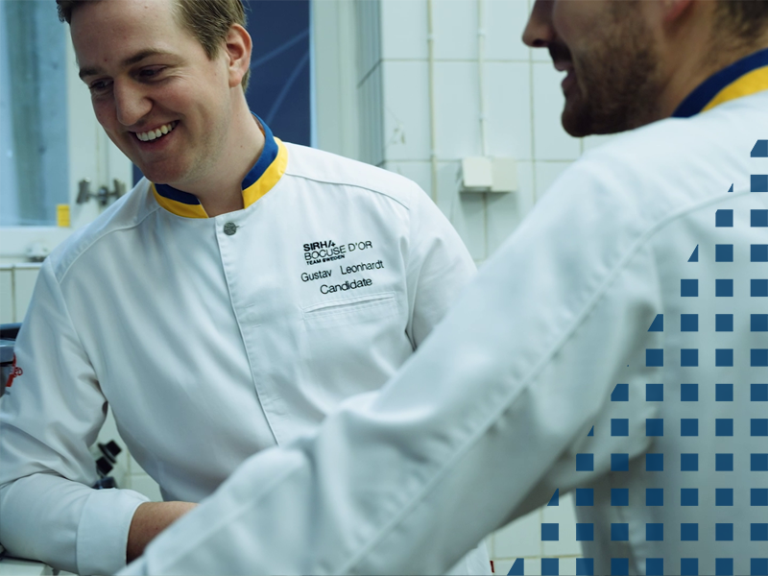 Kock Gustav Leonhardt tackar sin yrkeslärare Bengt