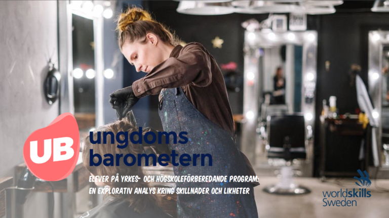 Framsidan av rapporten Elever på yrkes- och högskoleförberedande program: En explorativ analys kring skillnader och likheter