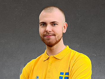Tävlande Jesper Nilsson tävlar i Yrkeslandslaget som plattsättare på Yrkes-EM 2025