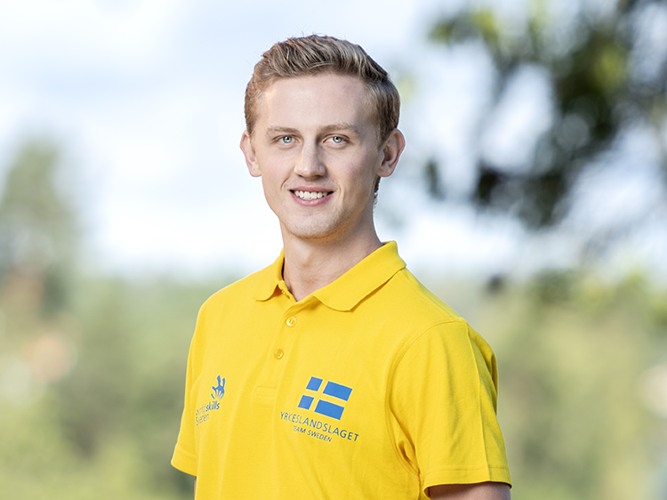 Porträtt på Alexander Olofsson, tävlande i Yrkeslandslaget 2018