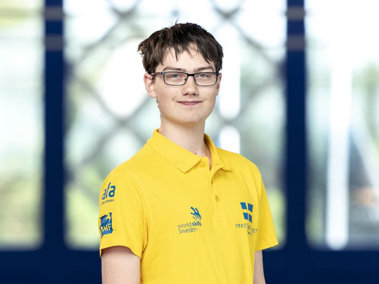 Porträtt på Andre Pettersson, tävlande i Yrkeslandslaget 2018