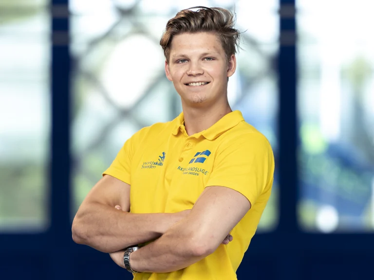 Porträtt på Ante Olofsson, tävlande i Yrkeslandslaget 2018