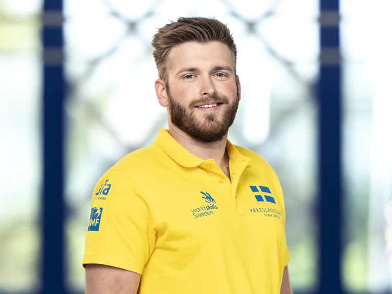 Porträtt på Anton Ala-Englund, tävlande i Yrkeslandslaget 2018