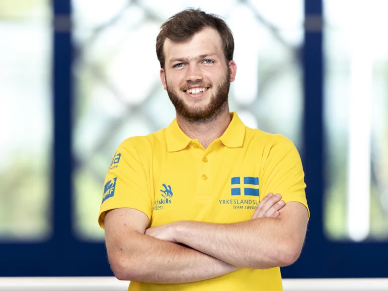Porträtt på Emanuel Näslund, tävlande i Yrkeslandslaget 2018