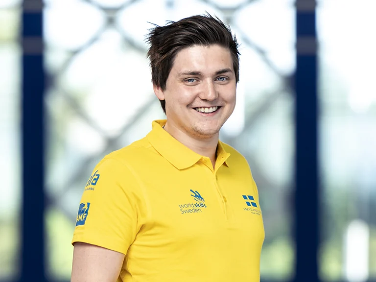 Porträtt på Emil Fäldt, tävlande i Yrkeslandslaget 2018