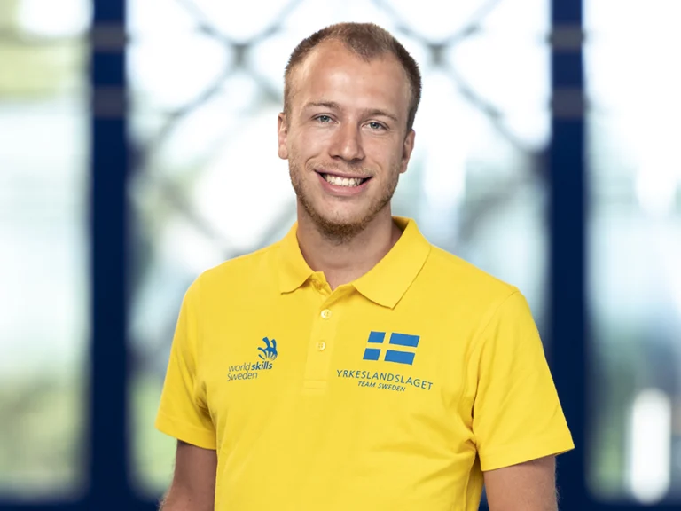 Porträtt på Joel Gustafsson, tävlande i Yrkeslandslaget 2018