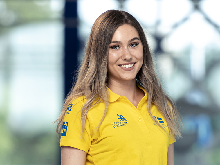 Porträtt på Louise Olsson, tävlande i Yrkeslandslaget 2018