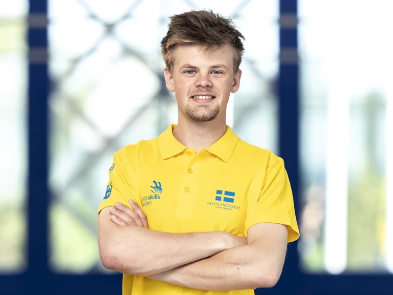 Porträtt på Mathias Röstberg, tävlande i Yrkeslandslaget 2018