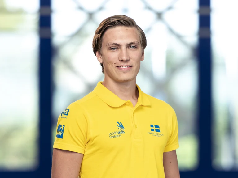 Porträtt på Patrik Möller, tävlande i Yrkeslandslaget 2018