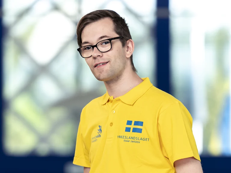 Porträtt på Victor Nyberg, tävlande i Yrkeslandslaget 2018
