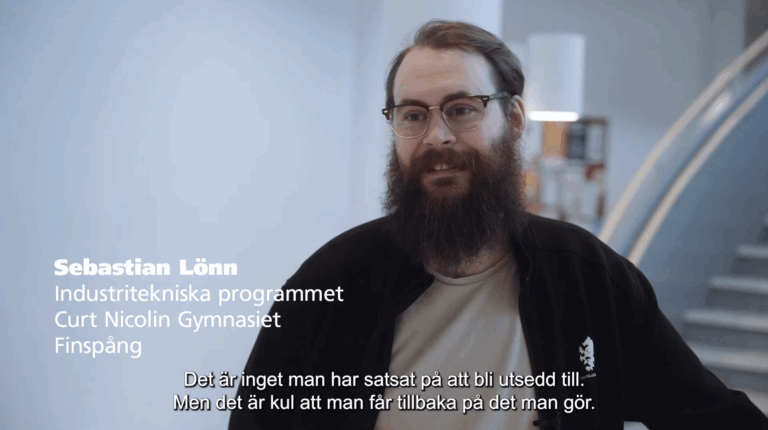 Pristagare Sebastian Lönn - Årets yrkeslärare i Östergötland 2025